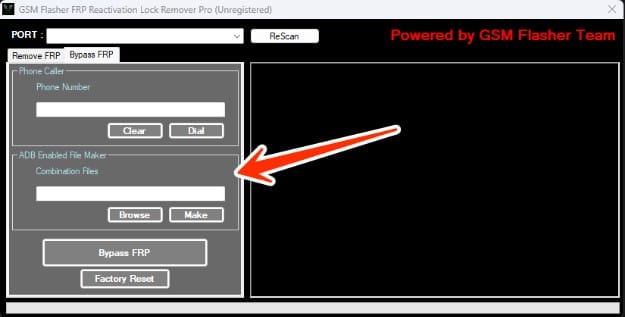 GSM Flasher ADB Bypass FRP Tool